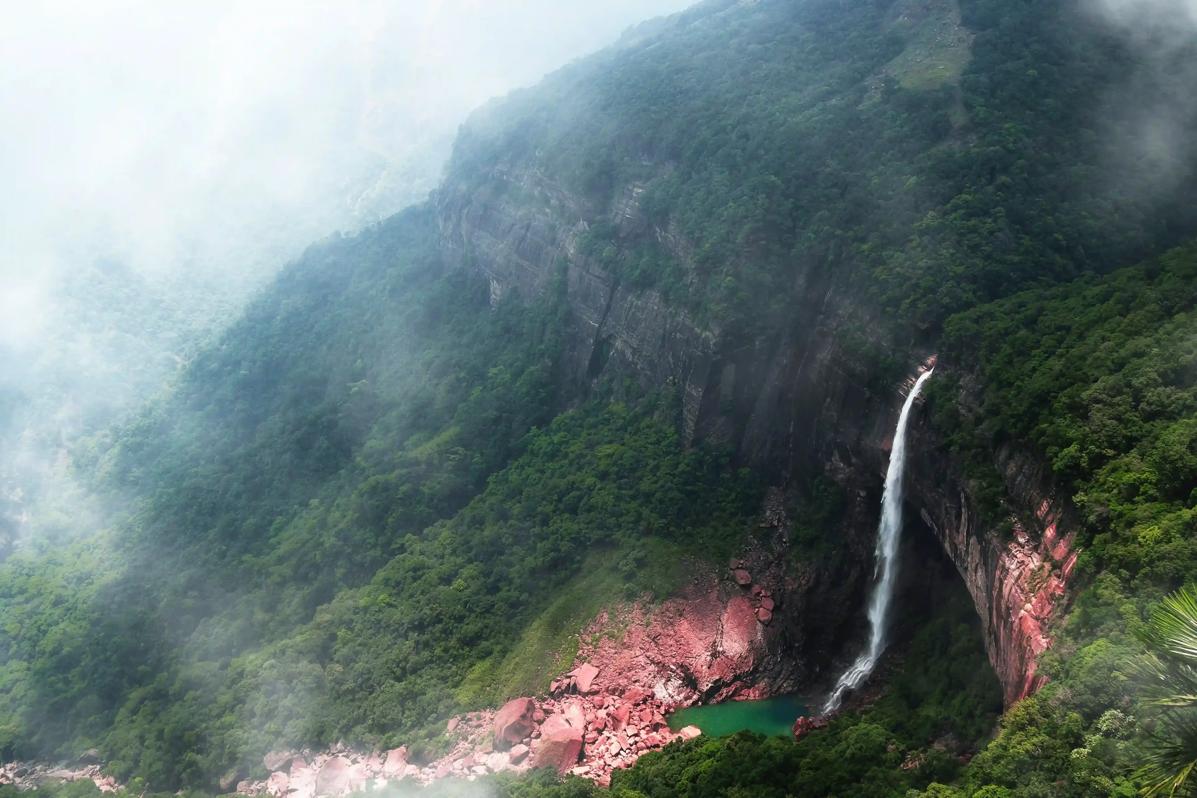 Nohkalikai Falls, Sohra